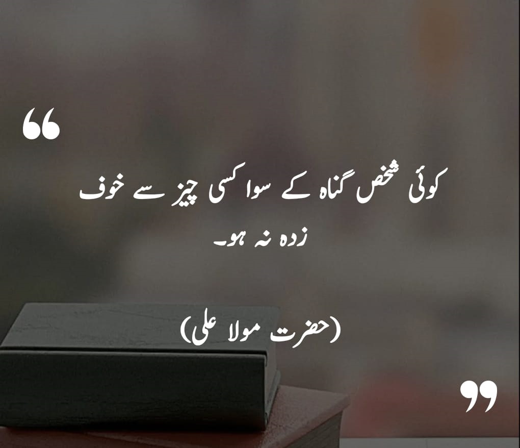 Hazrat ali quote in urdu