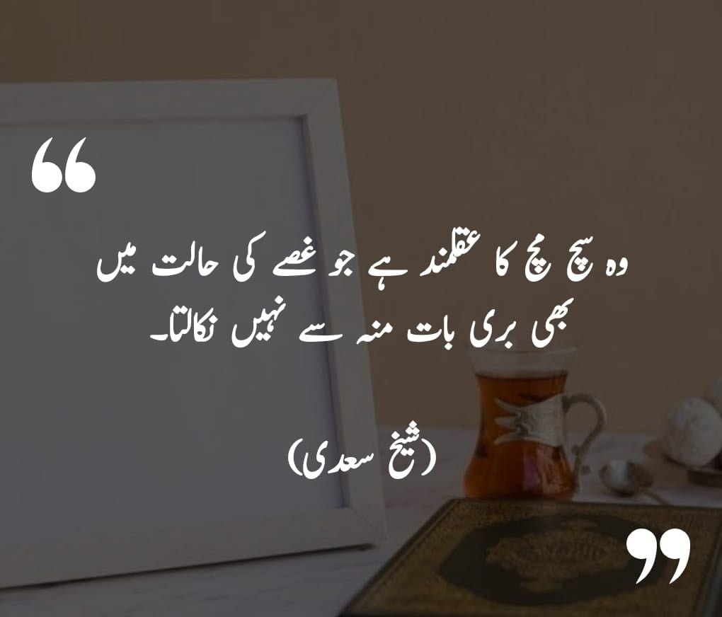 sheikh saadi quotes urdu